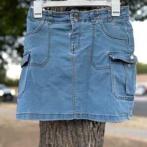 DKNY Casual Blue Denim Skirt